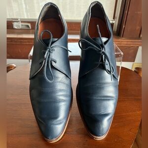 Everlane Navy Leather Flats